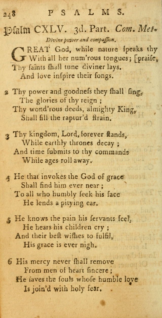 Sacred Poetry: consisting of psalms and hymns, adapted to Christian devotion, in public and private, selected from the best authors, with variations and additions page 252