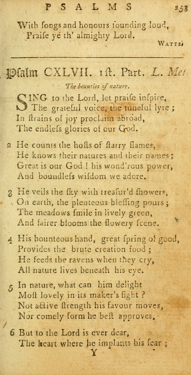 Sacred Poetry: consisting of psalms and hymns, adapted to Christian devotion, in public and private, selected from the best authors, with variations and additions page 257