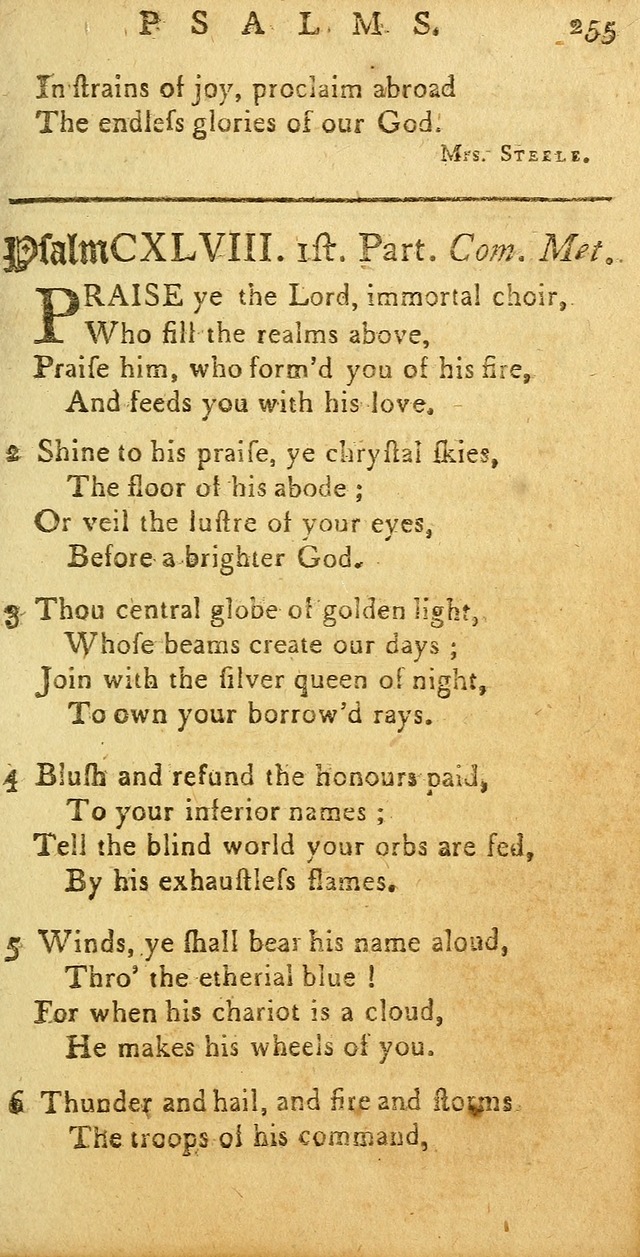 Sacred Poetry: consisting of psalms and hymns, adapted to Christian devotion, in public and private, selected from the best authors, with variations and additions page 259