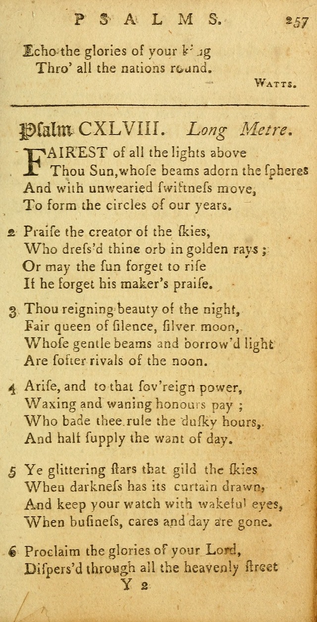 Sacred Poetry: consisting of psalms and hymns, adapted to Christian devotion, in public and private, selected from the best authors, with variations and additions page 261