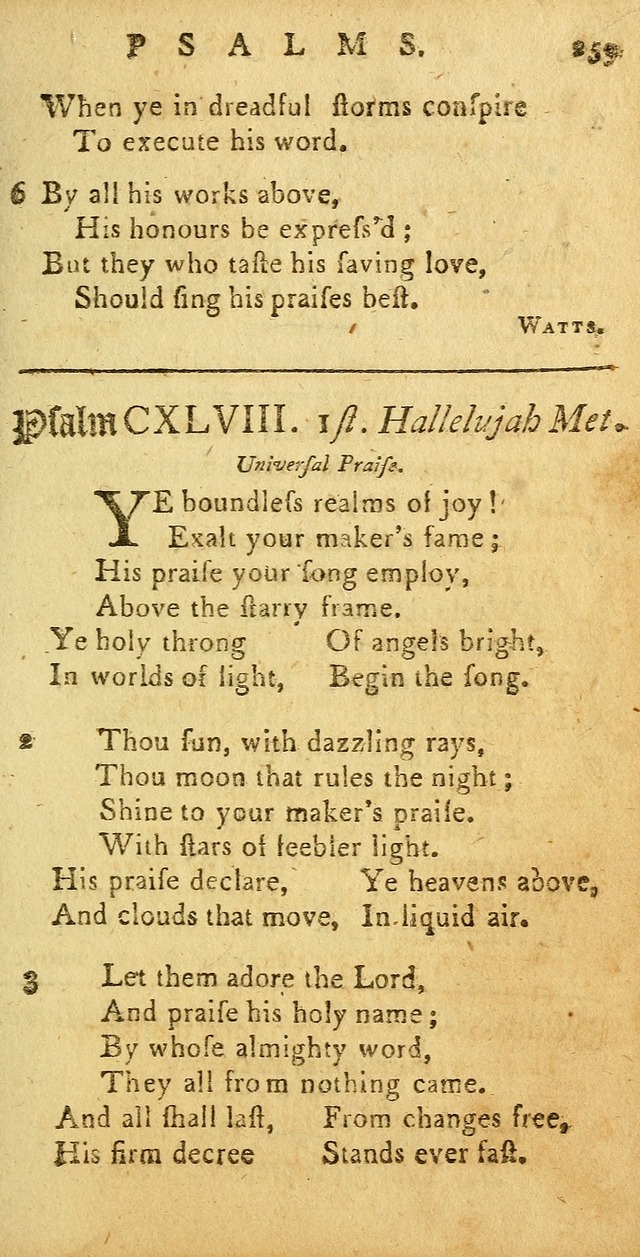 Sacred Poetry: consisting of psalms and hymns, adapted to Christian devotion, in public and private, selected from the best authors, with variations and additions page 263