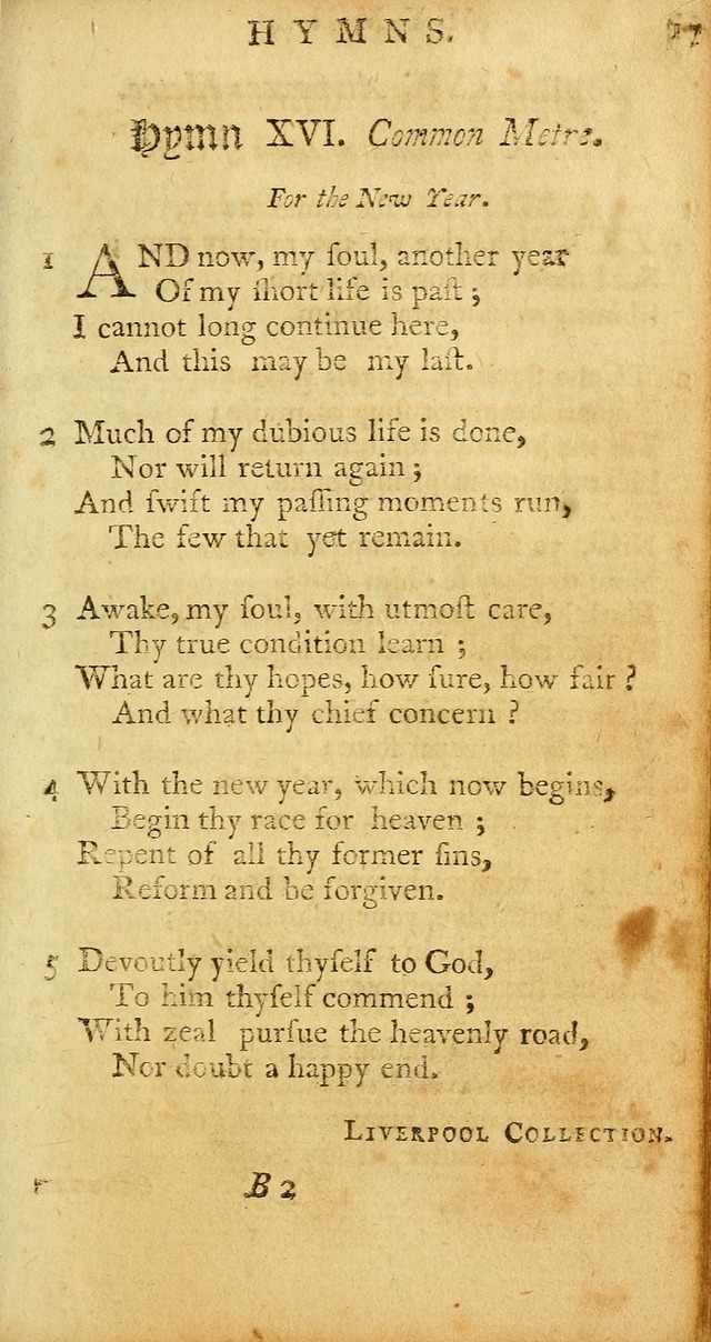 Sacred Poetry: consisting of psalms and hymns, adapted to Christian devotion, in public and private, selected from the best authors, with variations and additions page 297