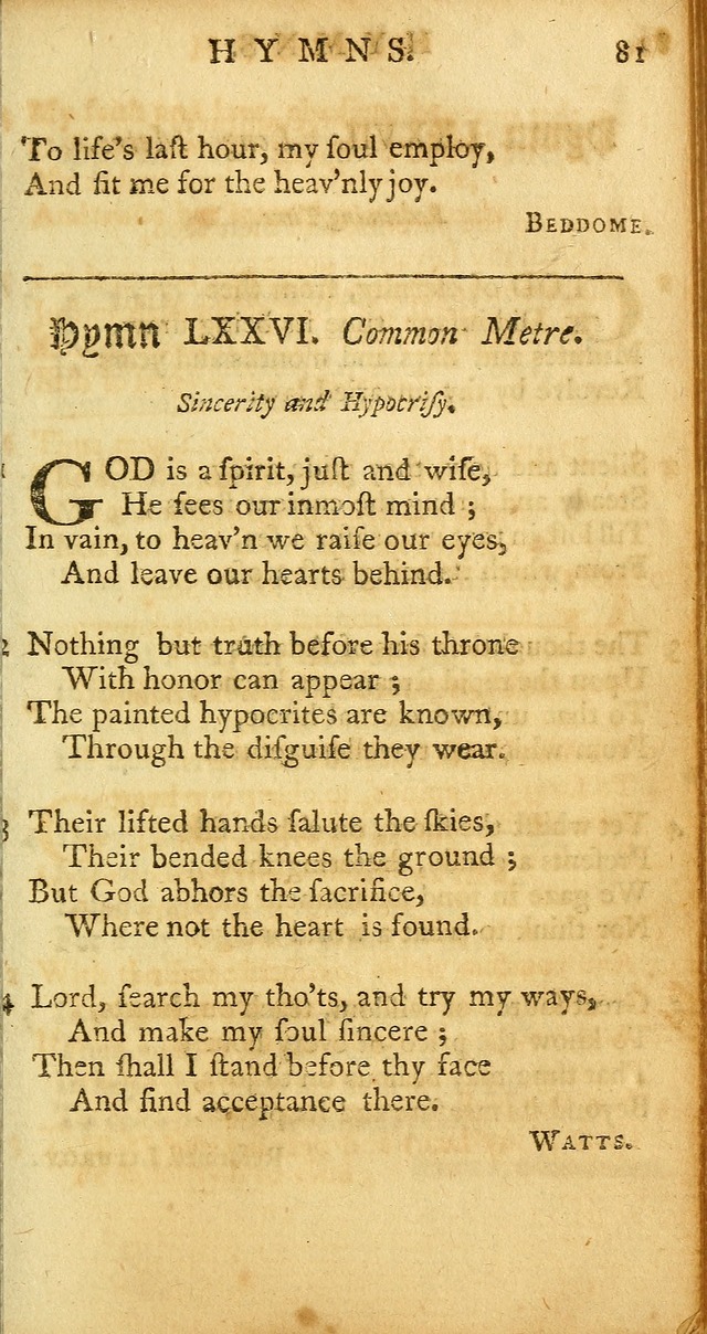 Sacred Poetry: consisting of psalms and hymns, adapted to Christian devotion, in public and private, selected from the best authors, with variations and additions page 361