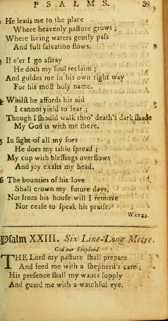 Sacred Poetry: consisting of psalms and hymns, adapted to Christian devotion, in public and private, selected from the best authors, with variations and additions page 39