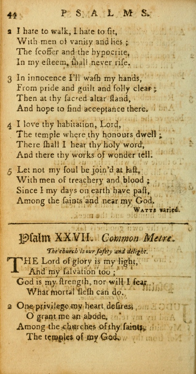 Sacred Poetry: consisting of psalms and hymns, adapted to Christian devotion, in public and private, selected from the best authors, with variations and additions page 44