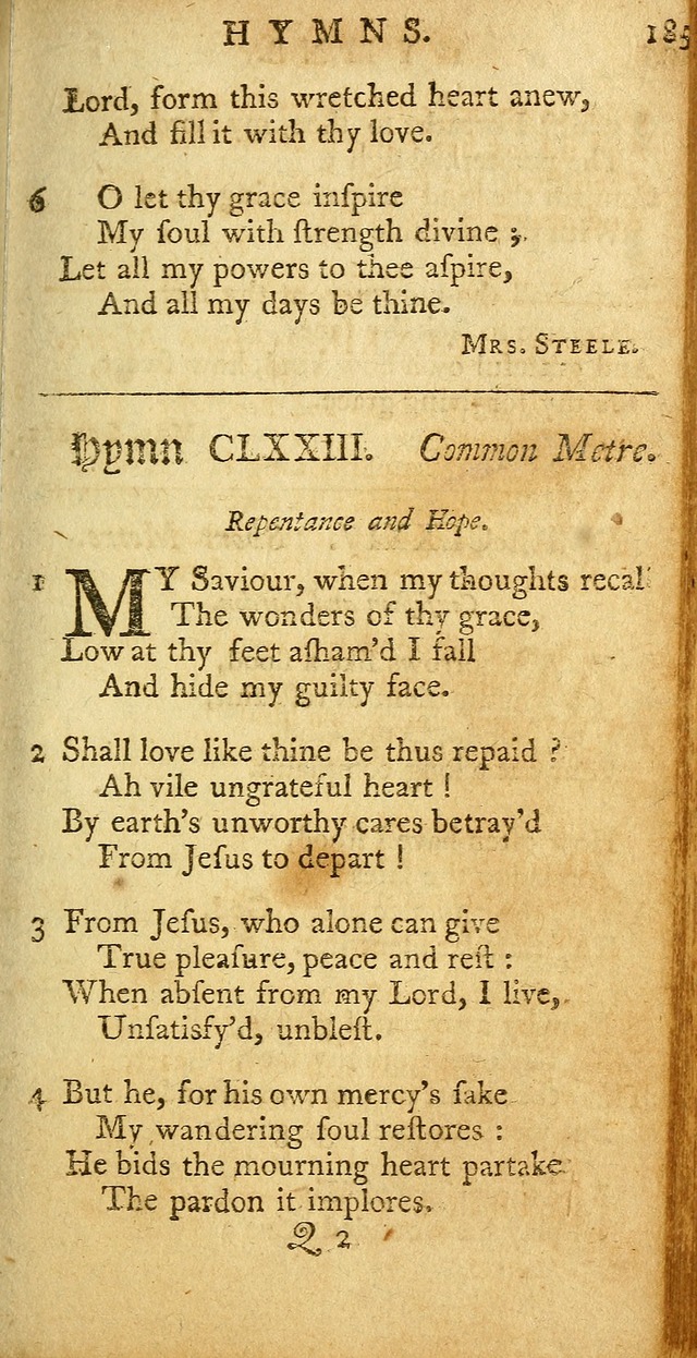 Sacred Poetry: consisting of psalms and hymns, adapted to Christian devotion, in public and private, selected from the best authors, with variations and additions page 465