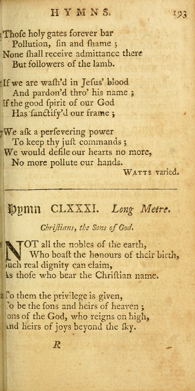 Sacred Poetry: consisting of psalms and hymns, adapted to Christian devotion, in public and private, selected from the best authors, with variations and additions page 473