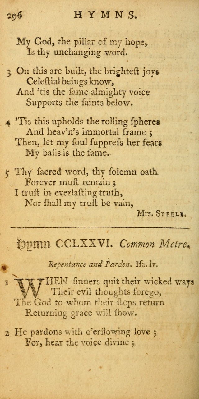 Sacred Poetry: consisting of psalms and hymns, adapted to Christian devotion, in public and private, selected from the best authors, with variations and additions page 576