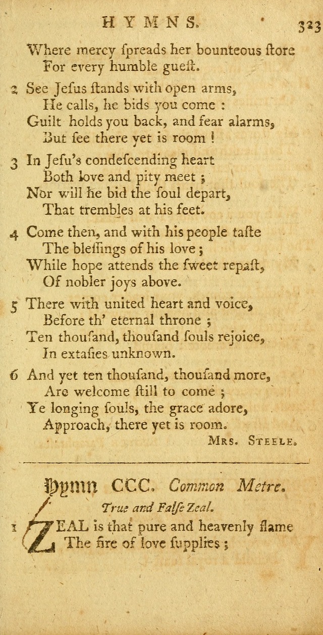 Sacred Poetry: consisting of psalms and hymns, adapted to Christian devotion, in public and private, selected from the best authors, with variations and additions page 603