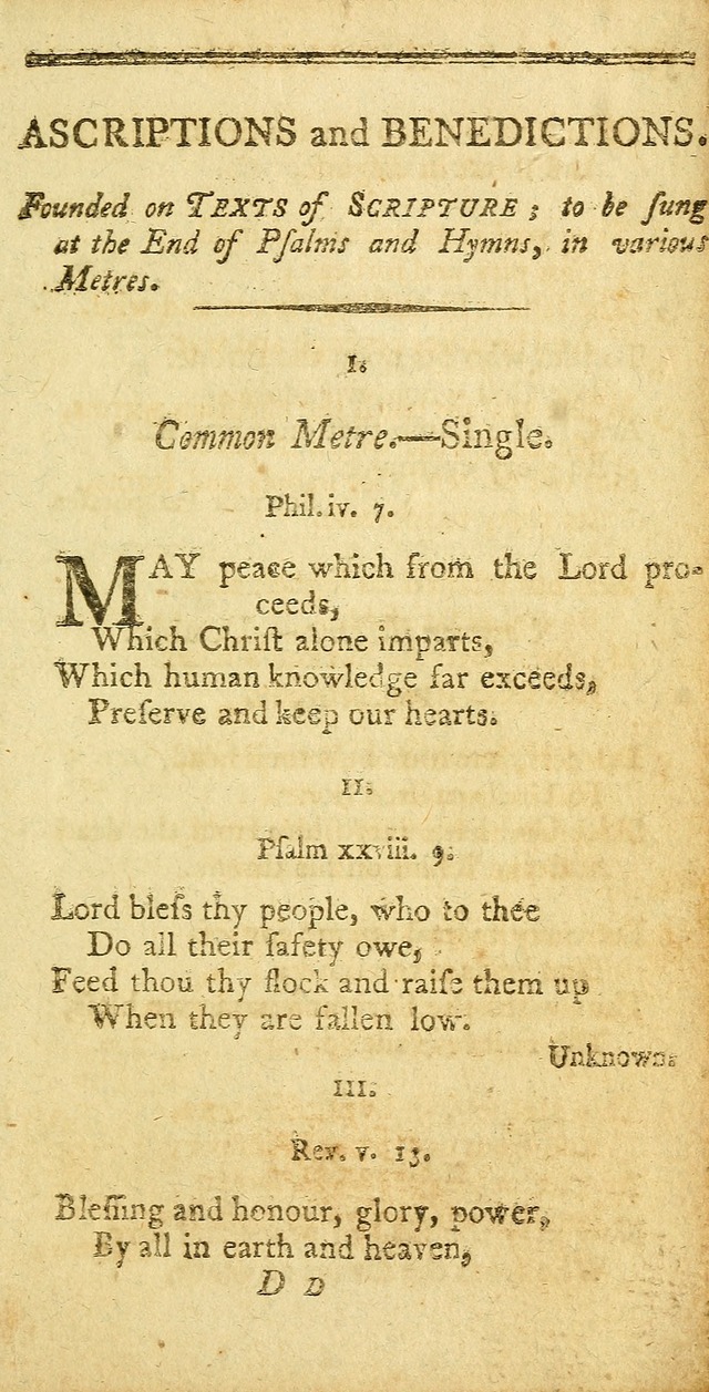 Sacred Poetry: consisting of psalms and hymns, adapted to Christian devotion, in public and private, selected from the best authors, with variations and additions page 605