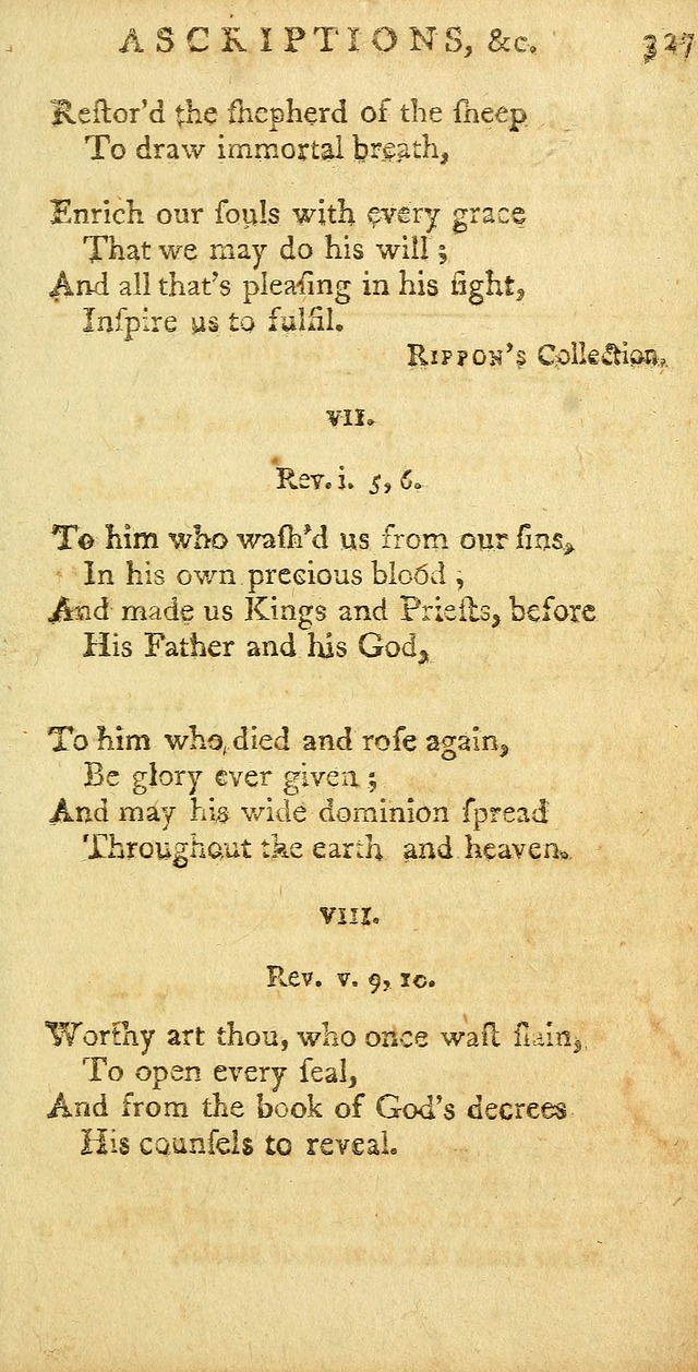 Sacred Poetry: consisting of psalms and hymns, adapted to Christian devotion, in public and private, selected from the best authors, with variations and additions page 607