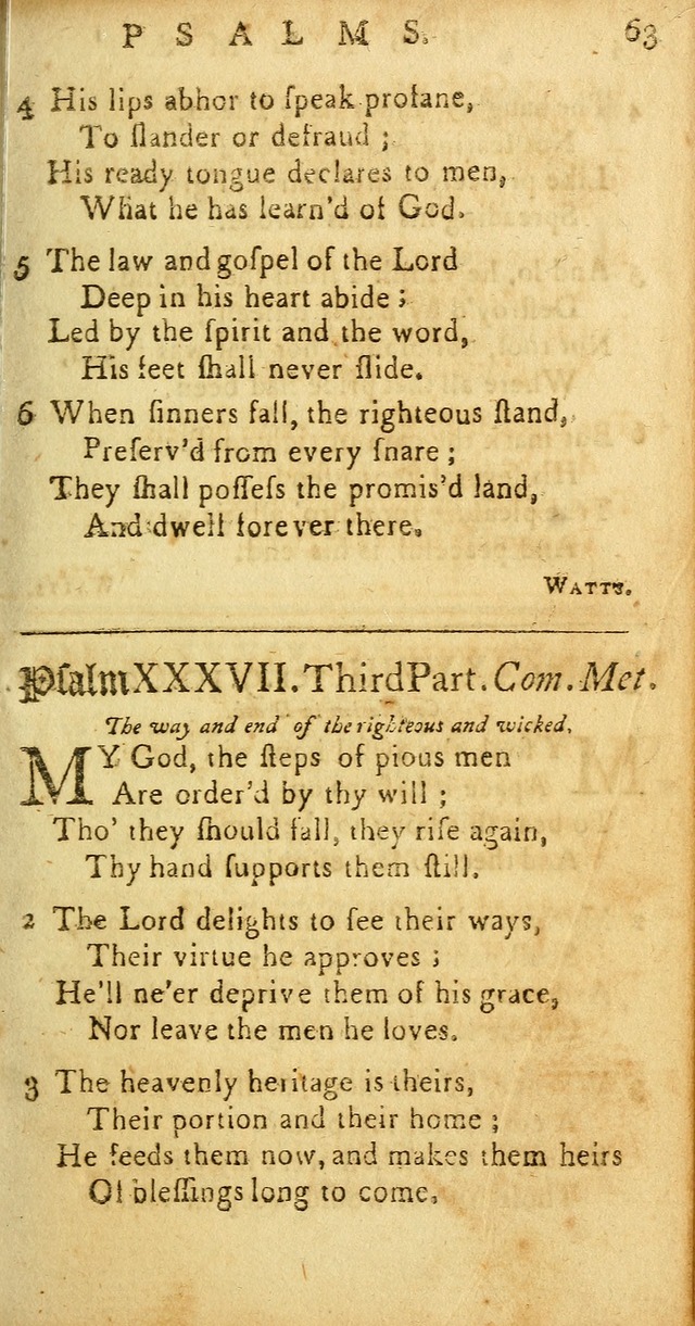 Sacred Poetry: consisting of psalms and hymns, adapted to Christian devotion, in public and private, selected from the best authors, with variations and additions page 65