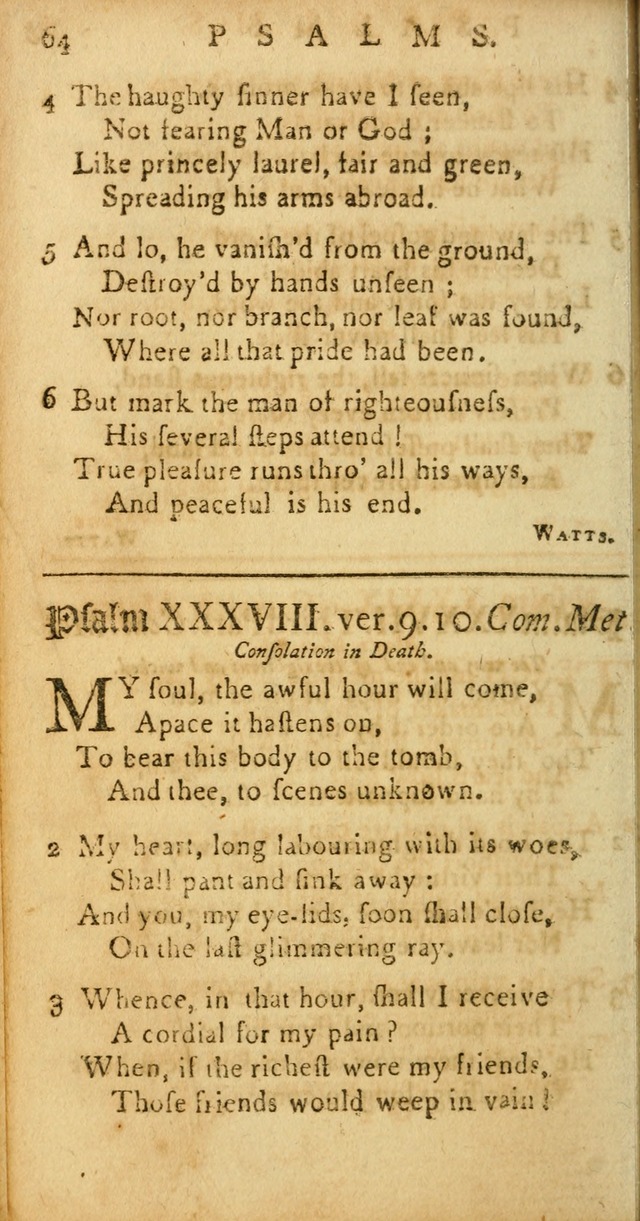 Sacred Poetry: consisting of psalms and hymns, adapted to Christian devotion, in public and private, selected from the best authors, with variations and additions page 66