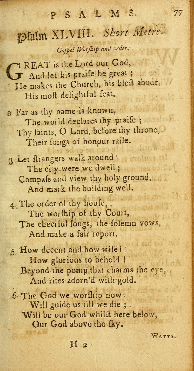 Sacred Poetry: consisting of psalms and hymns, adapted to Christian devotion, in public and private, selected from the best authors, with variations and additions page 79