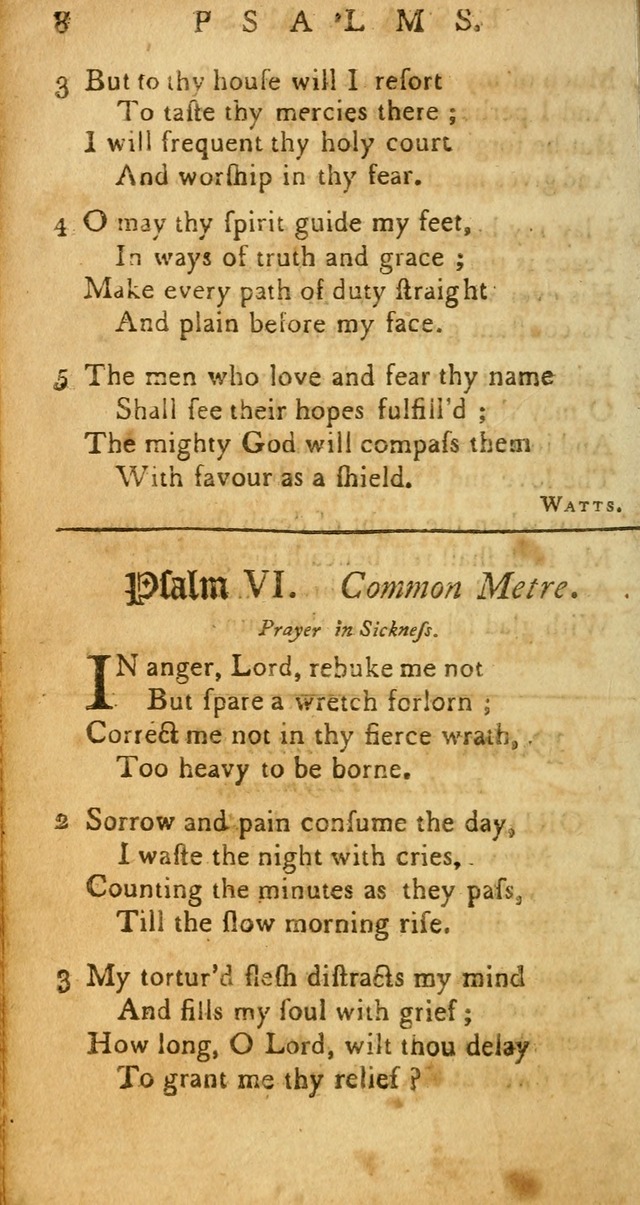 Sacred Poetry: consisting of psalms and hymns, adapted to Christian devotion, in public and private, selected from the best authors, with variations and additions page 8