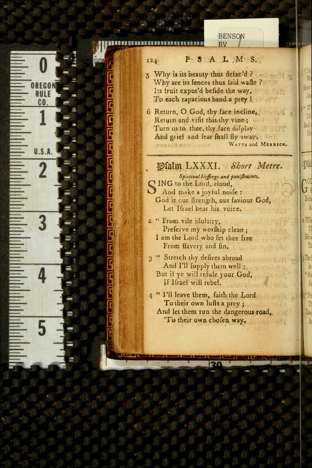 Sacred Poetry: Consisting of Psalms and Hymns, Adapted to Christian        Devotion, in Public and Private. 2nd ed. page 128