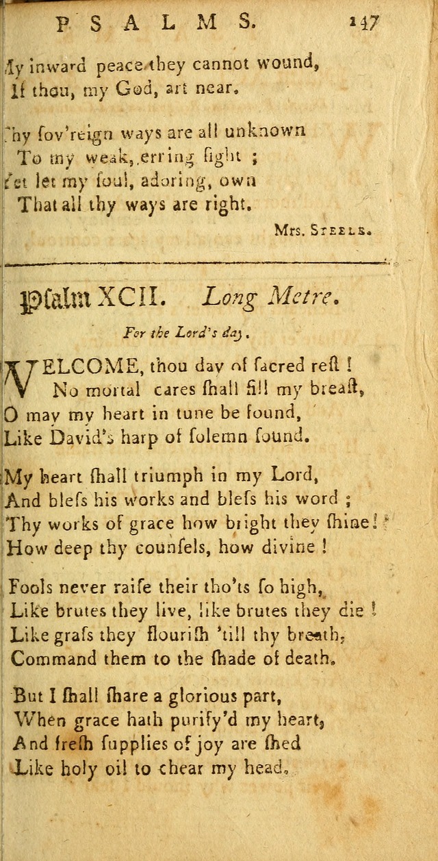 Sacred Poetry: Consisting of Psalms and Hymns, Adapted to Christian        Devotion, in Public and Private. 2nd ed. page 151