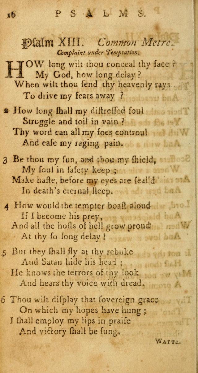 Sacred Poetry: Consisting of Psalms and Hymns, Adapted to Christian        Devotion, in Public and Private. 2nd ed. page 16