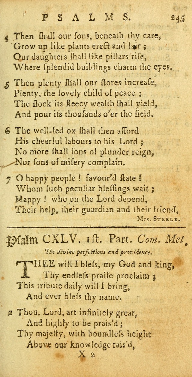 Sacred Poetry: Consisting of Psalms and Hymns, Adapted to Christian        Devotion, in Public and Private. 2nd ed. page 249