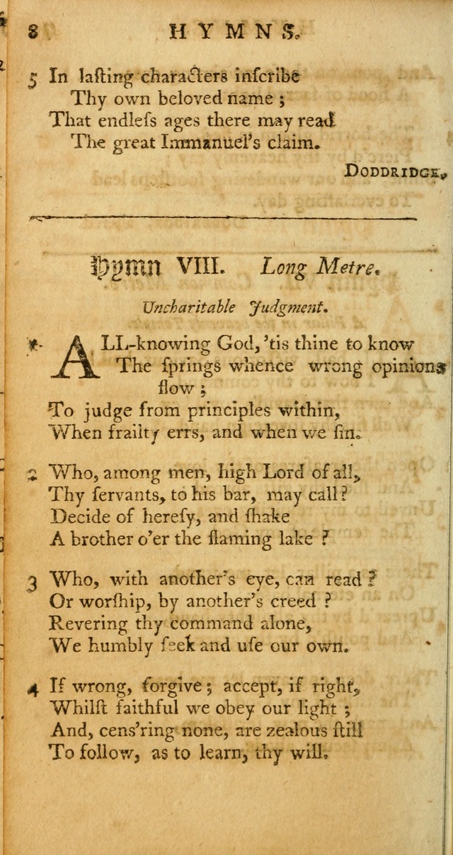 Sacred Poetry: Consisting of Psalms and Hymns, Adapted to Christian        Devotion, in Public and Private. 2nd ed. page 288