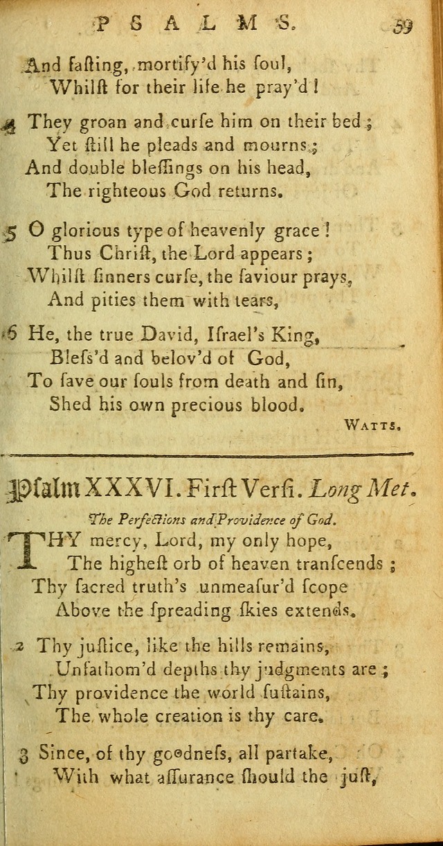 Sacred Poetry: Consisting of Psalms and Hymns, Adapted to Christian        Devotion, in Public and Private. 2nd ed. page 61