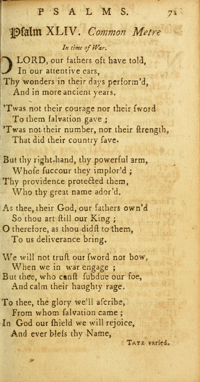 Sacred Poetry: Consisting of Psalms and Hymns, Adapted to Christian        Devotion, in Public and Private. 2nd ed. page 73