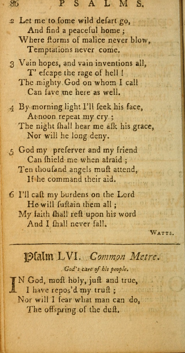 Sacred Poetry: Consisting of Psalms and Hymns, Adapted to Christian        Devotion, in Public and Private. 2nd ed. page 88