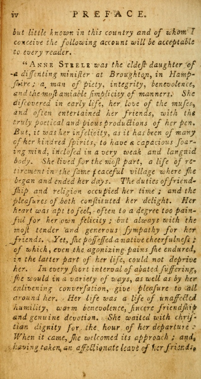 Sacred Poetry: Consisting of Psalms and Hymns, Adapted to Christian        Devotion, in Public and Private. 2nd ed. page x