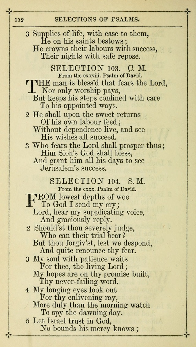 Selections from the Psalms of David in Metre: with hymns suited to the feasts and fasts of the church, and other occasions of public worship page 104