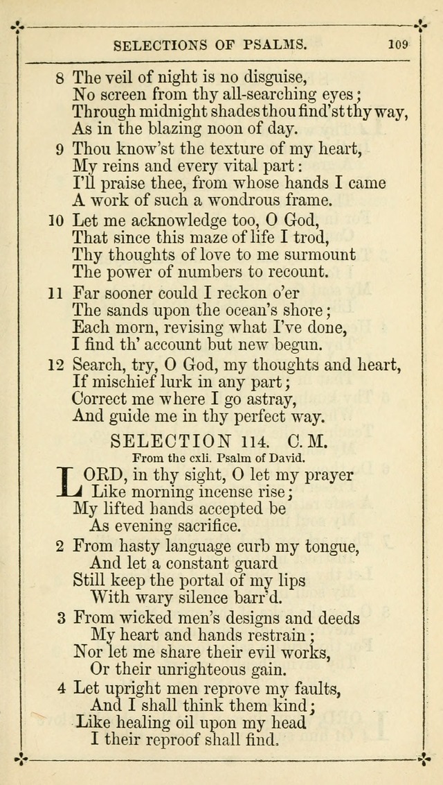 Selections from the Psalms of David in Metre: with hymns suited to the feasts and fasts of the church, and other occasions of public worship page 111