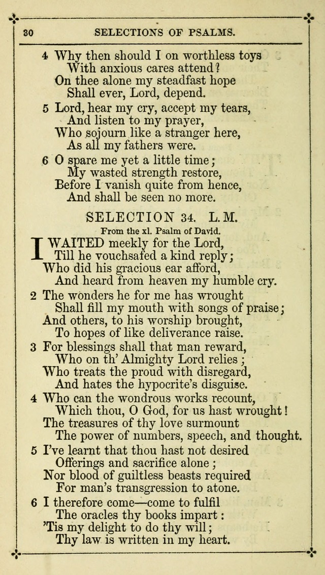 Selections from the Psalms of David in Metre: with hymns suited to the feasts and fasts of the church, and other occasions of public worship page 30