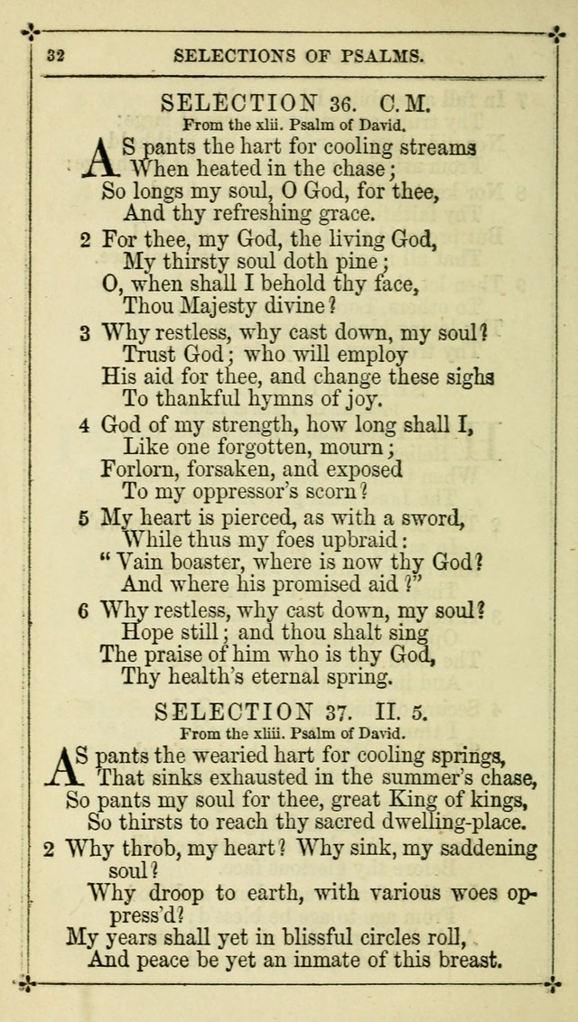 Selections from the Psalms of David in Metre: with hymns suited to the feasts and fasts of the church, and other occasions of public worship page 32