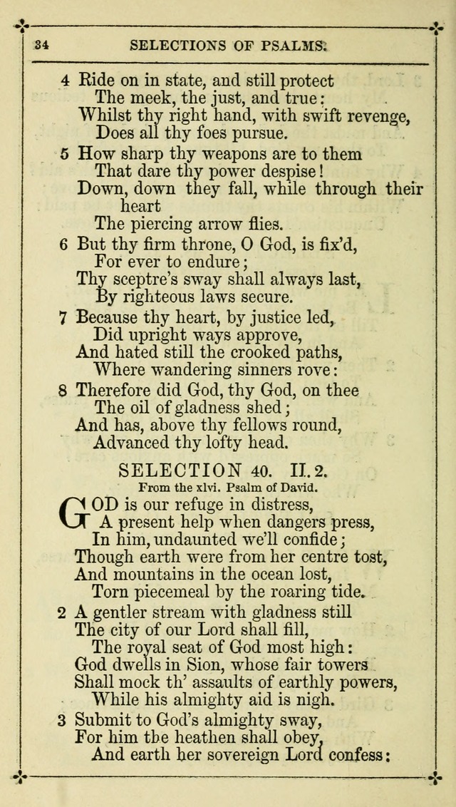 Selections from the Psalms of David in Metre: with hymns suited to the feasts and fasts of the church, and other occasions of public worship page 34