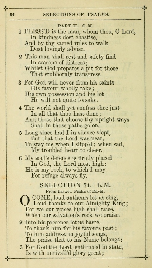 Selections from the Psalms of David in Metre: with hymns suited to the feasts and fasts of the church, and other occasions of public worship page 66