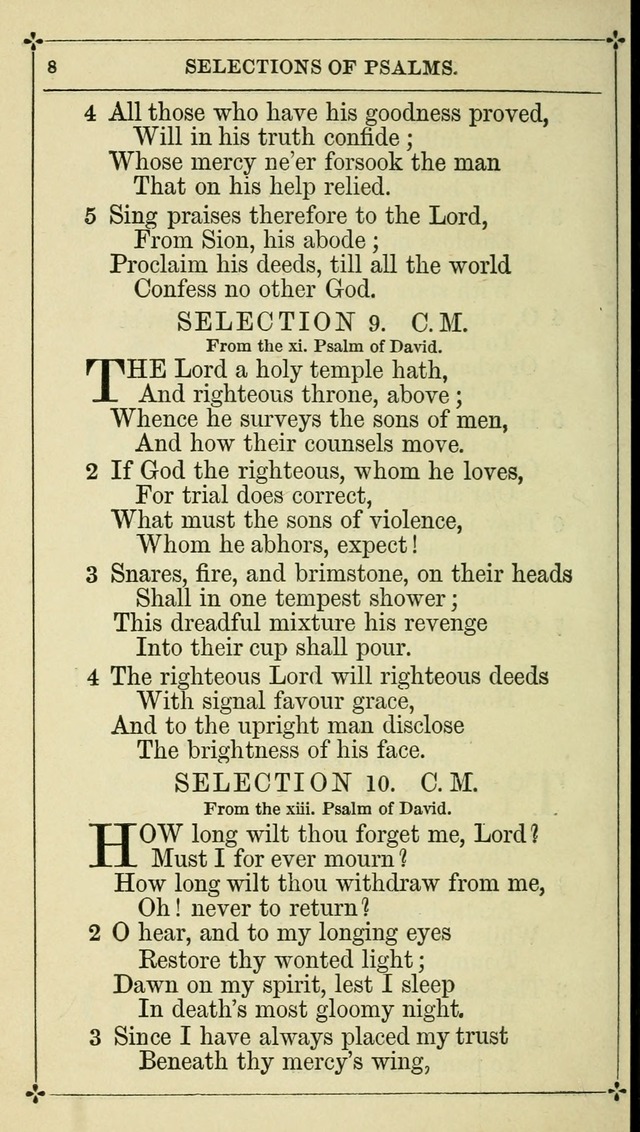 Selections from the Psalms of David in Metre: with hymns suited to the feasts and fasts of the church, and other occasions of public worship page 8