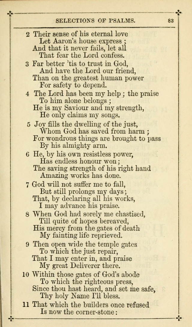 Selections from the Psalms of David in Metre: with hymns suited to the feasts and fasts of the church, and other occasions of public worship page 85