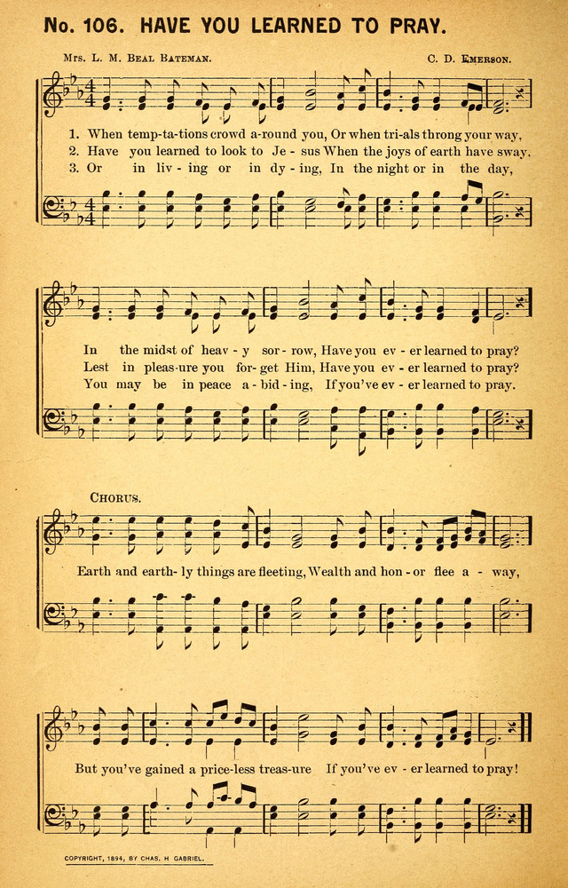 Songs of the Pentecost for the Forward Gospel Movement page 104