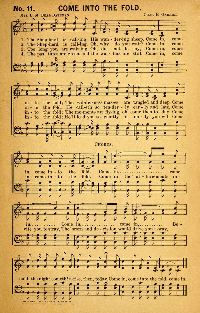 Songs of the Pentecost for the Forward Gospel Movement page 11