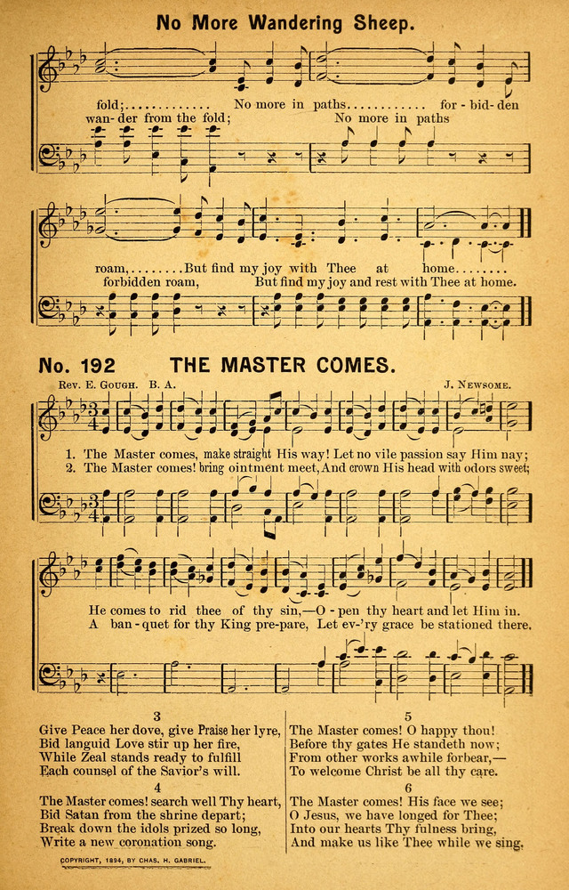 Songs of the Pentecost for the Forward Gospel Movement page 191