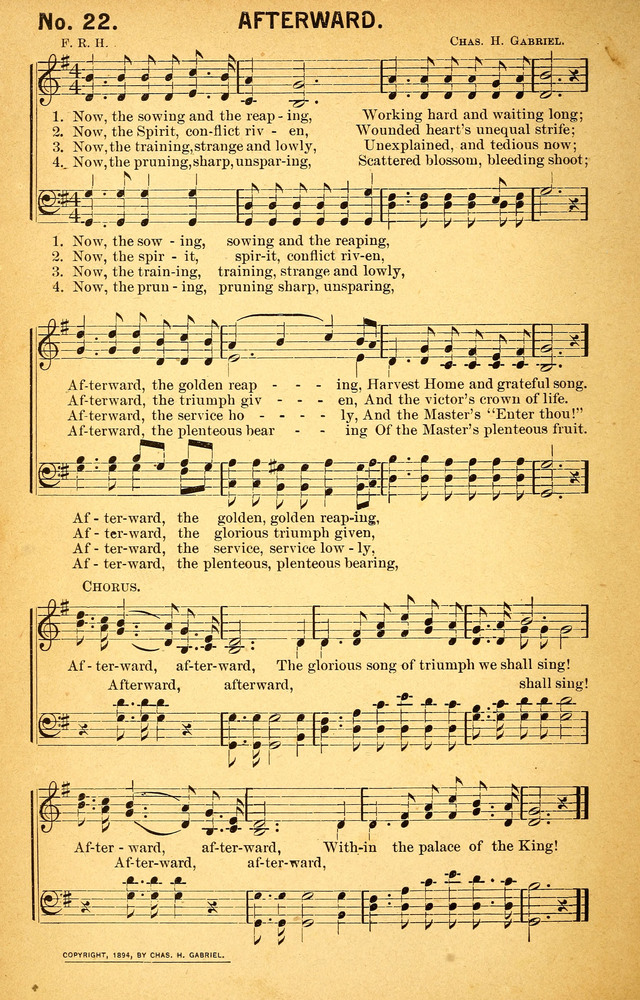 Songs of the Pentecost for the Forward Gospel Movement page 22