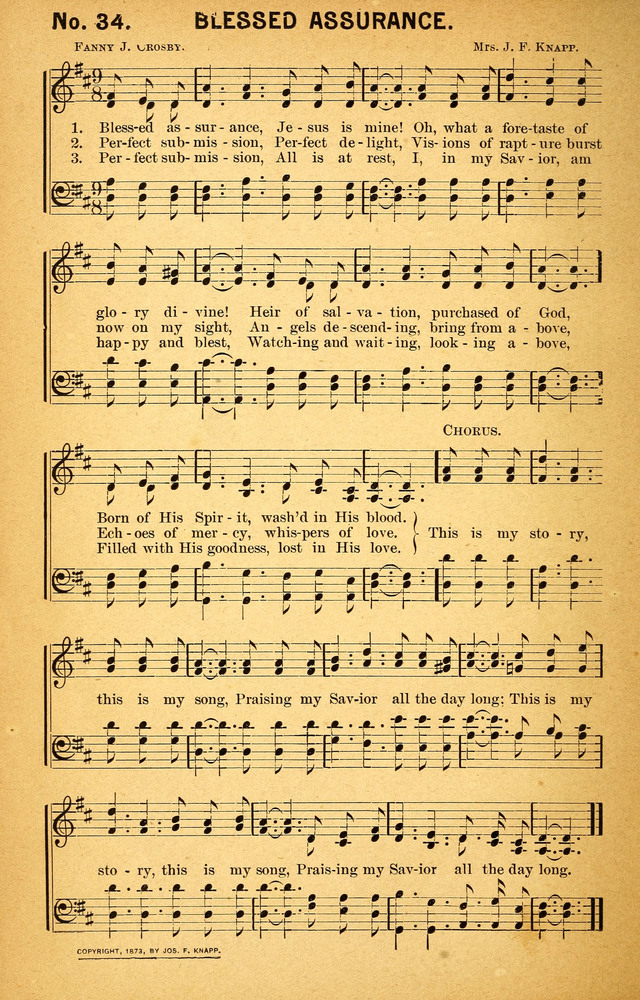 Songs of the Pentecost for the Forward Gospel Movement page 34