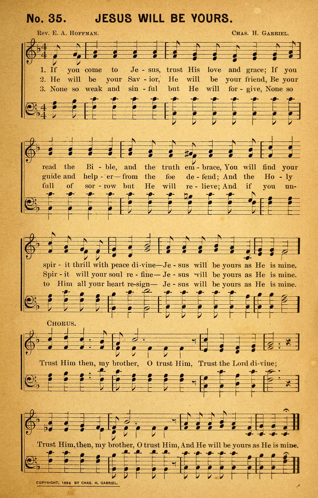 Songs of the Pentecost for the Forward Gospel Movement page 35