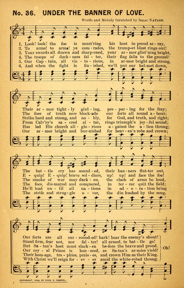 Songs of the Pentecost for the Forward Gospel Movement page 36