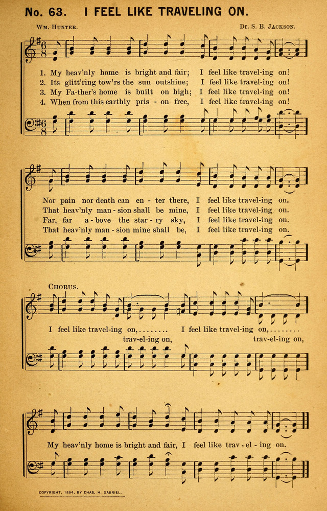 Songs of the Pentecost for the Forward Gospel Movement page 63