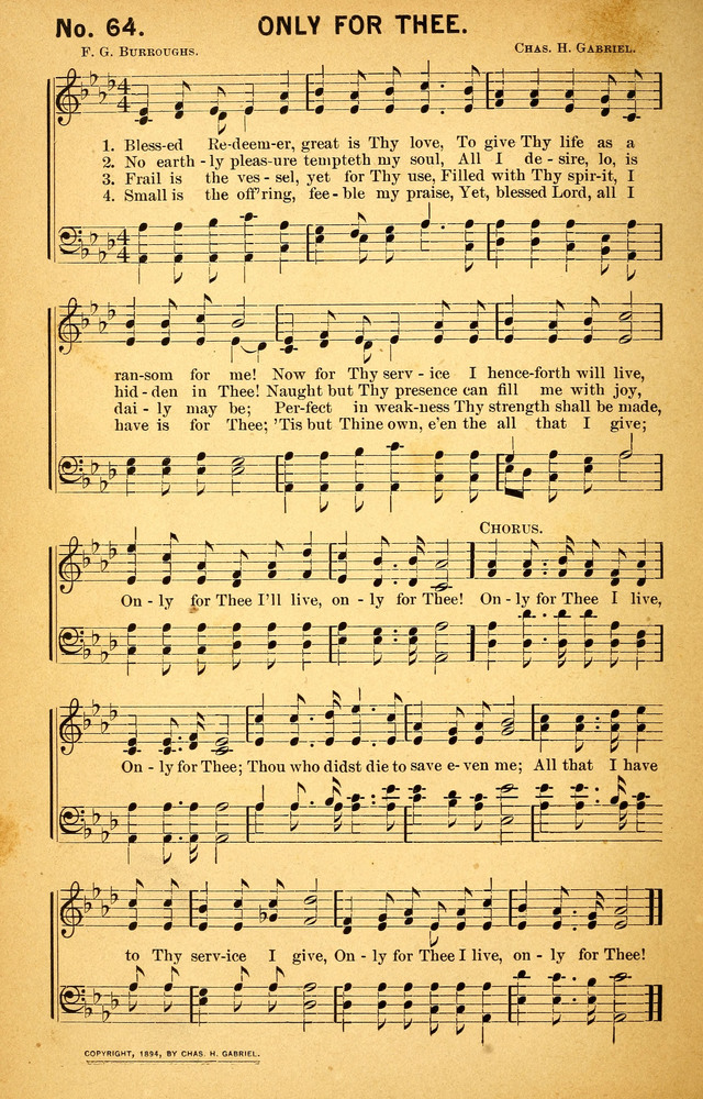 Songs of the Pentecost for the Forward Gospel Movement page 64