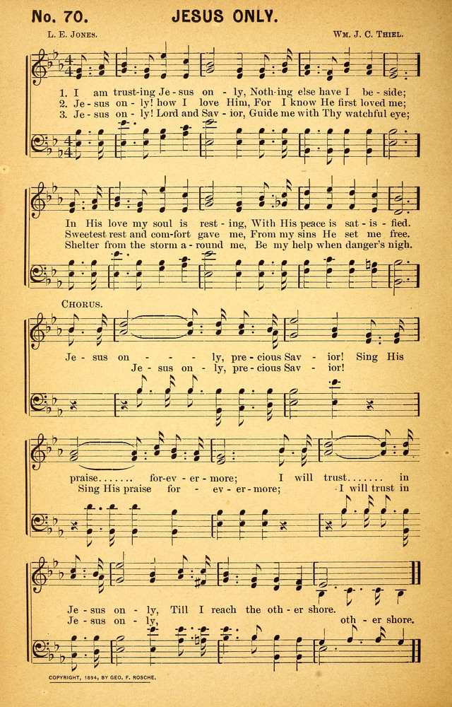 Songs of the Pentecost for the Forward Gospel Movement page 70