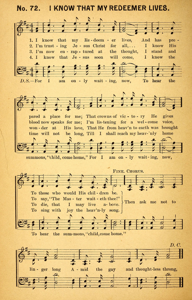 Songs of the Pentecost for the Forward Gospel Movement page 72