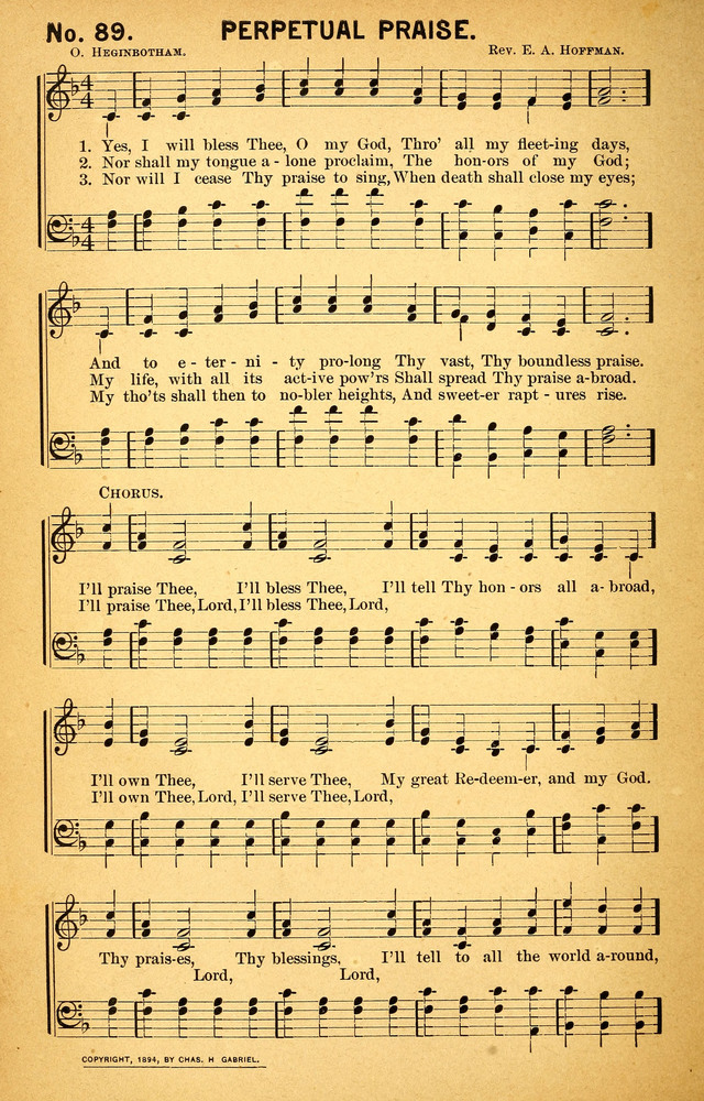 Songs of the Pentecost for the Forward Gospel Movement page 88