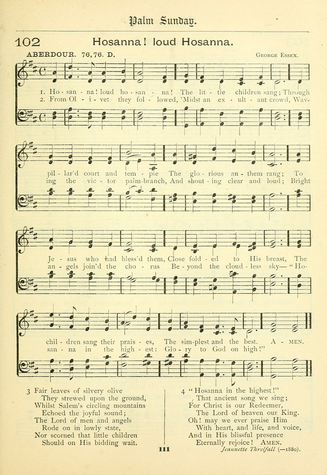 School and Parish Hymnal: with tunes page 112