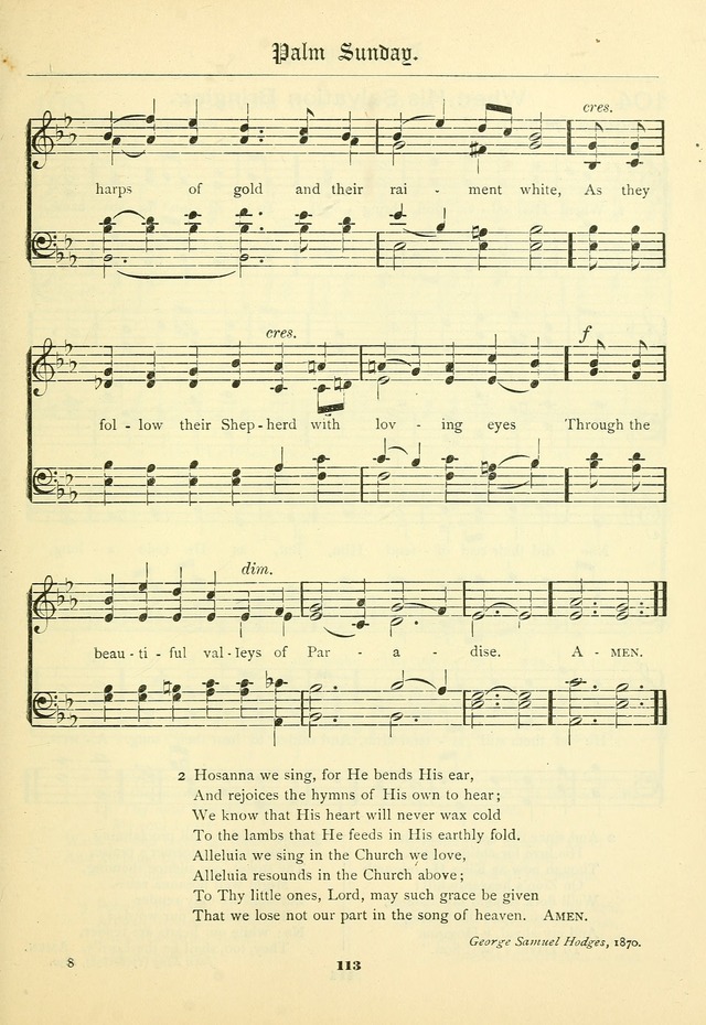 School and Parish Hymnal: with tunes page 114